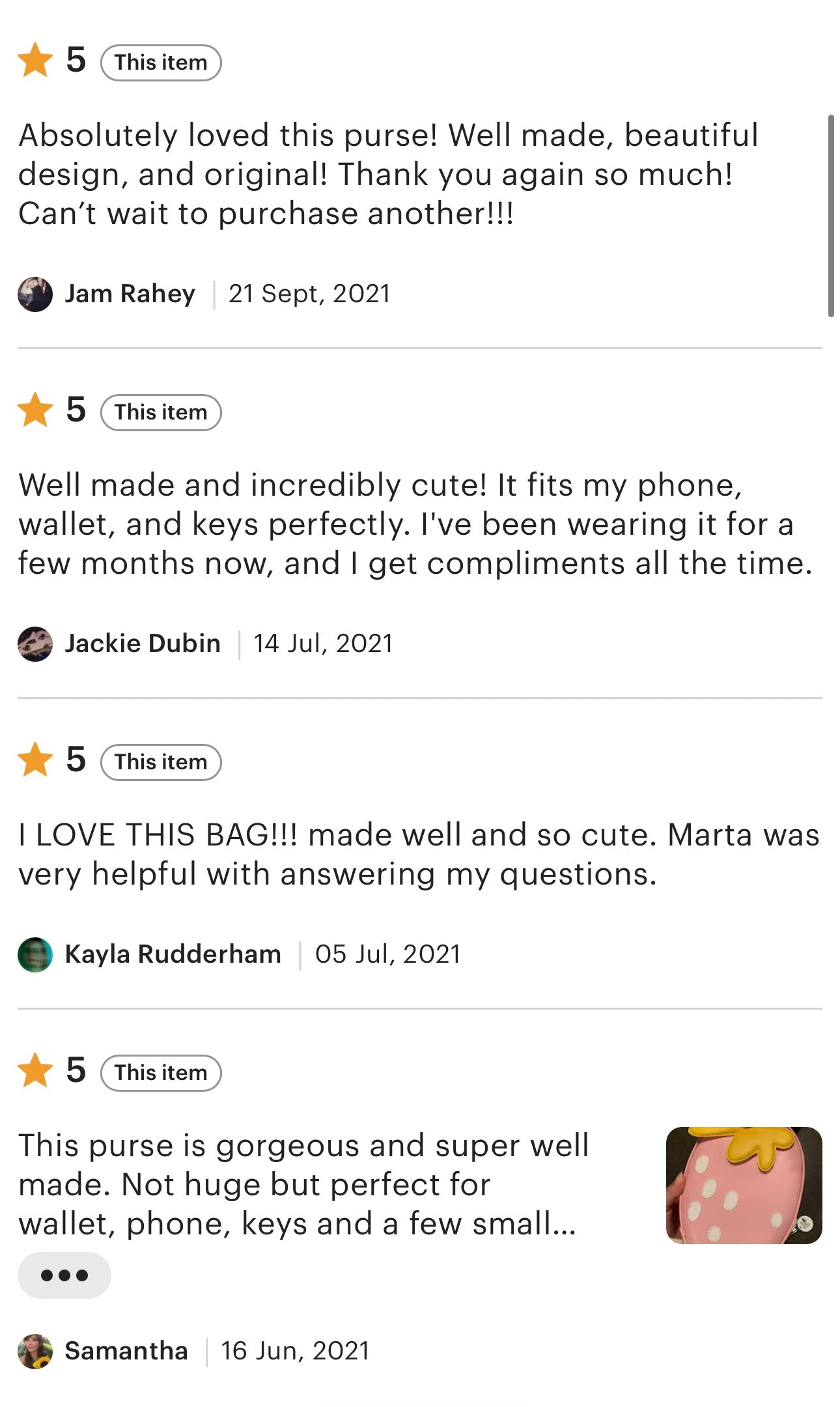 Fresa Flor- Stawberry Handtasche/ Crossbody normale size