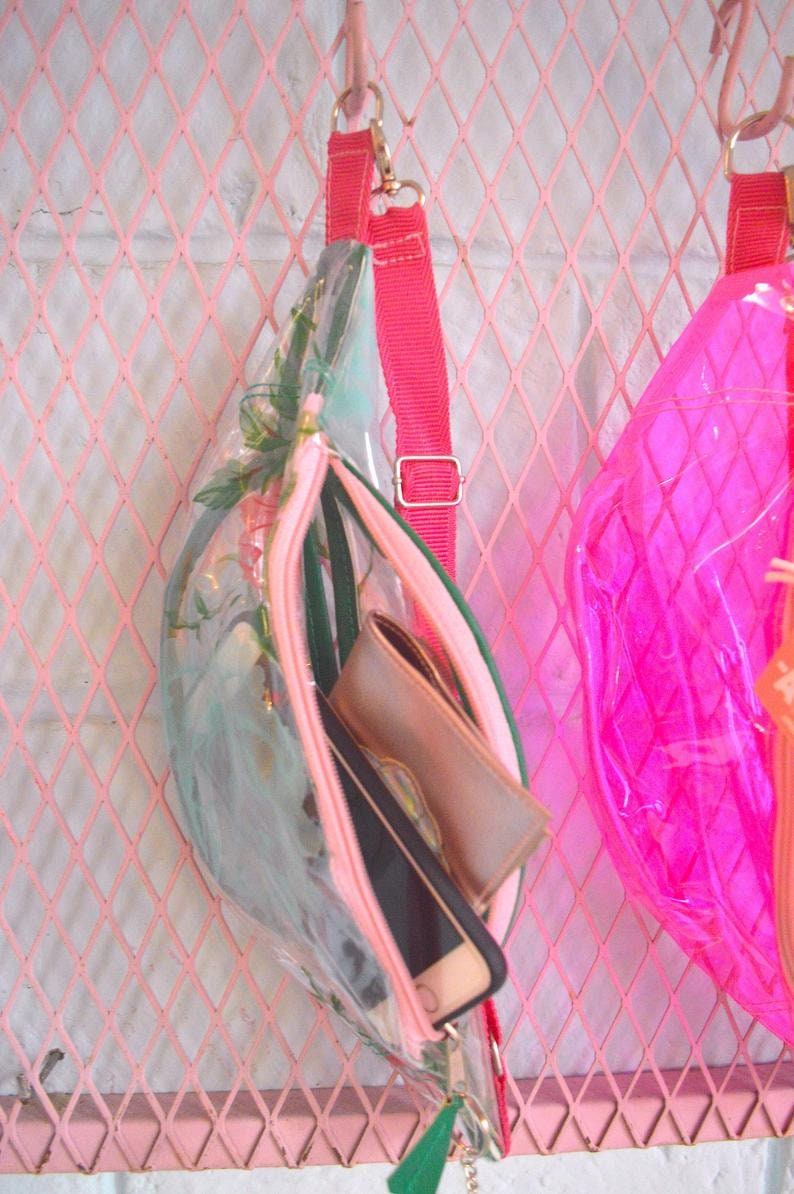 Set of two Colorful plastic bumbags