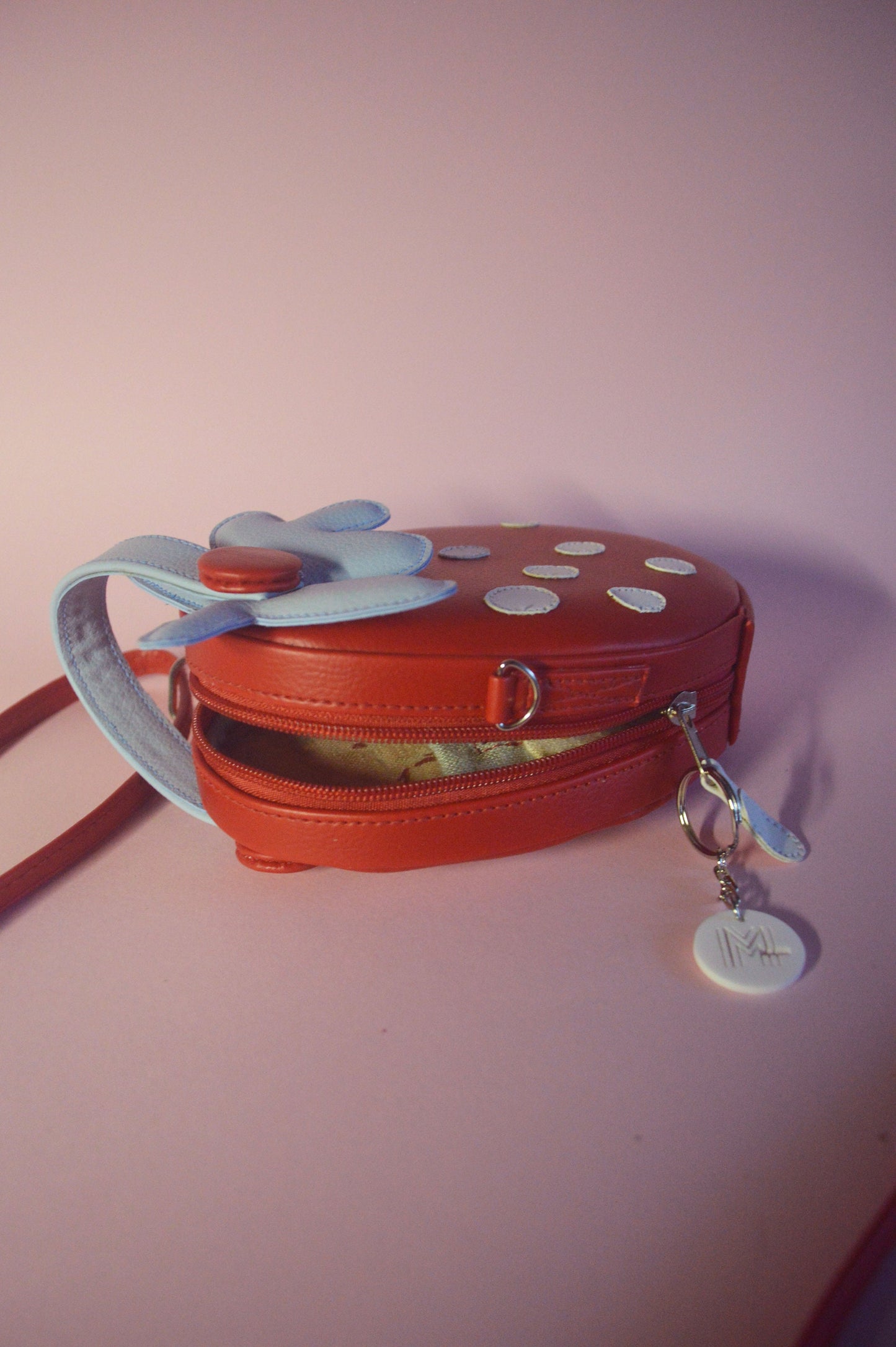 Fresa Flor mini- Stawberry handbag/crossbody MINI version