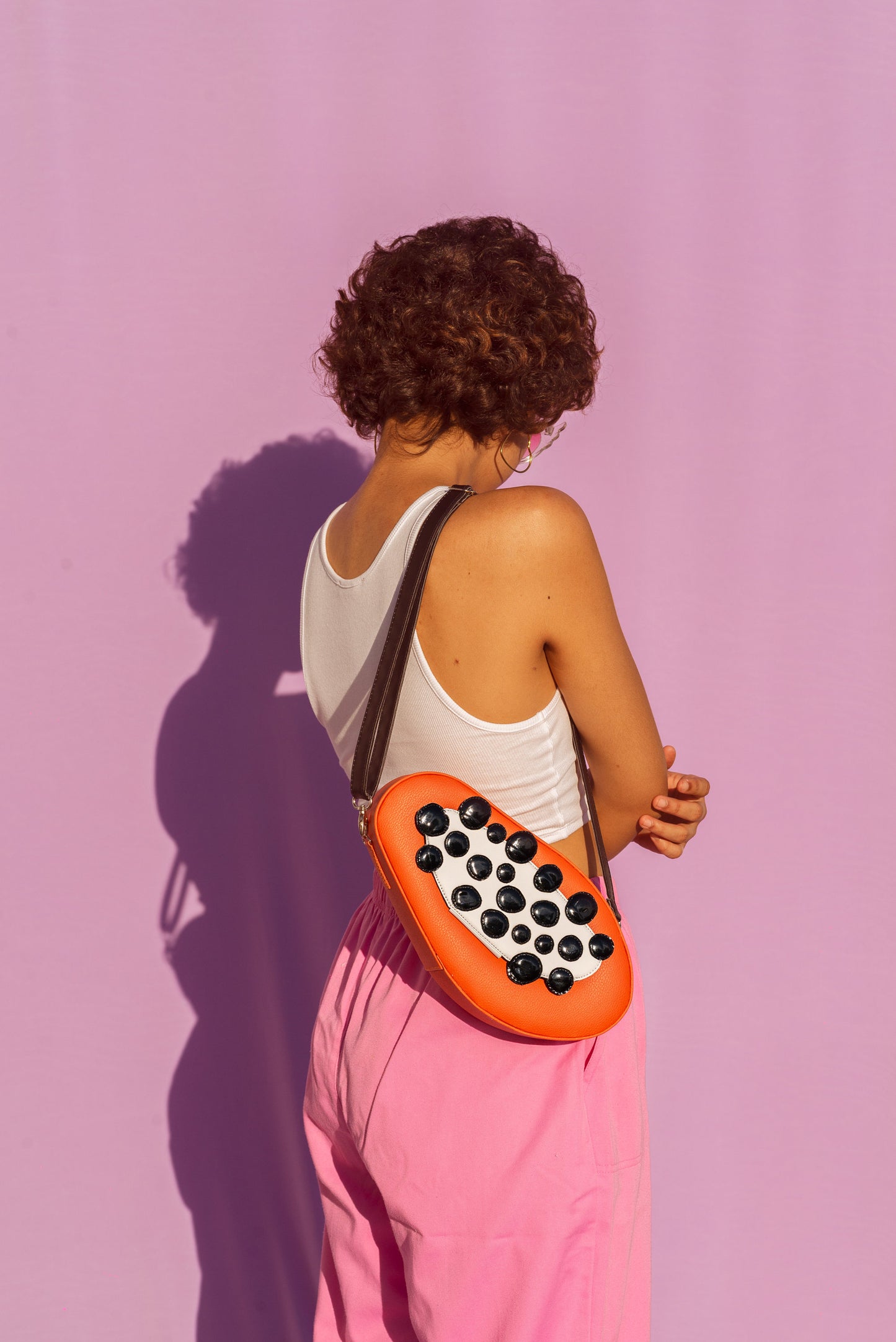 Pattern Papaya Crossbody Bag