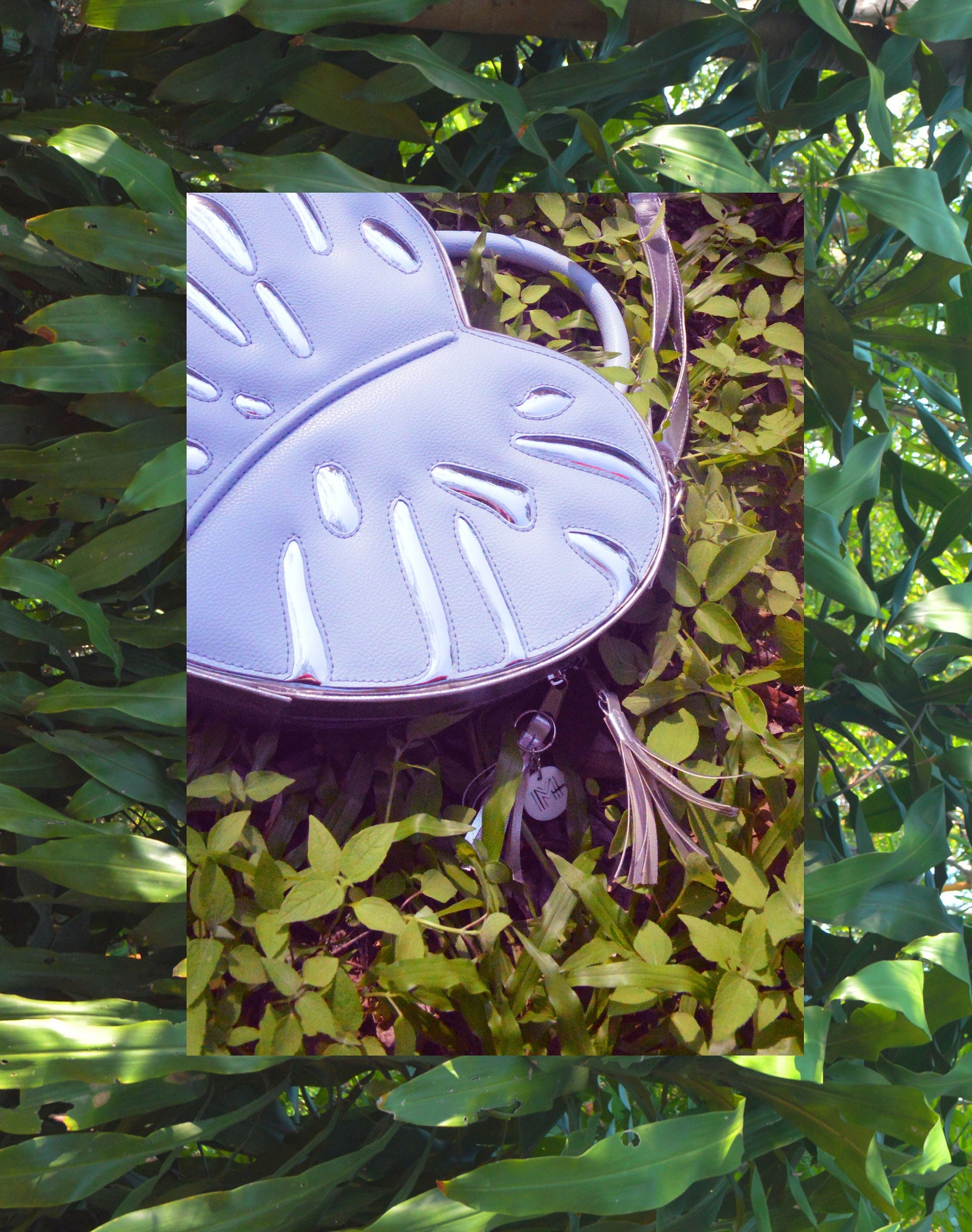 Monstera Handtasche/Umhängetasche