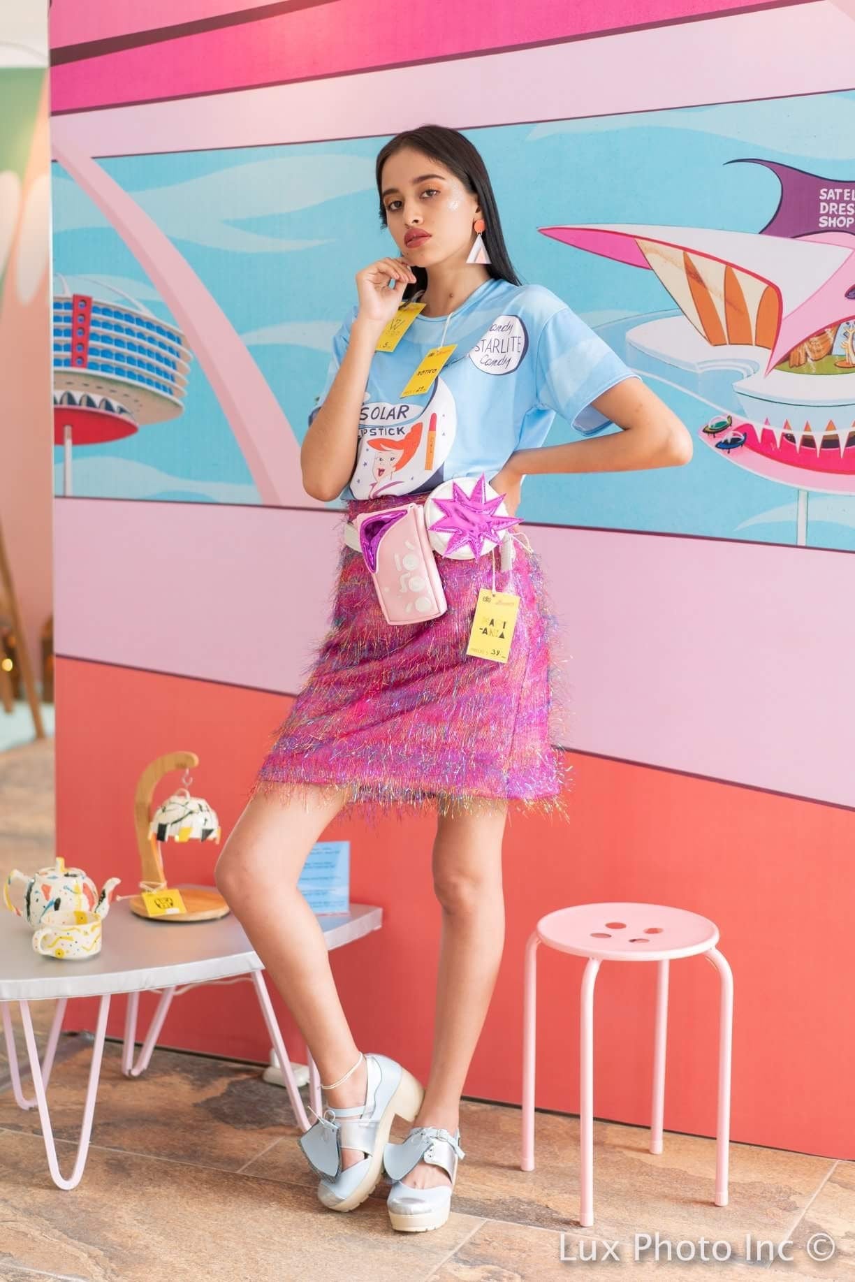 Pink Two piece Jetsons bumbag/fanny pack