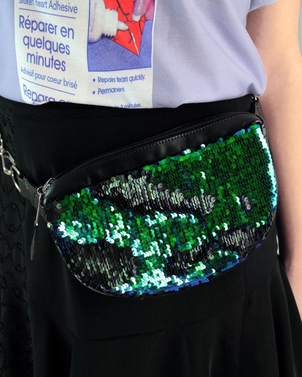 Mermaid sequin fanny pack available in 4 colors