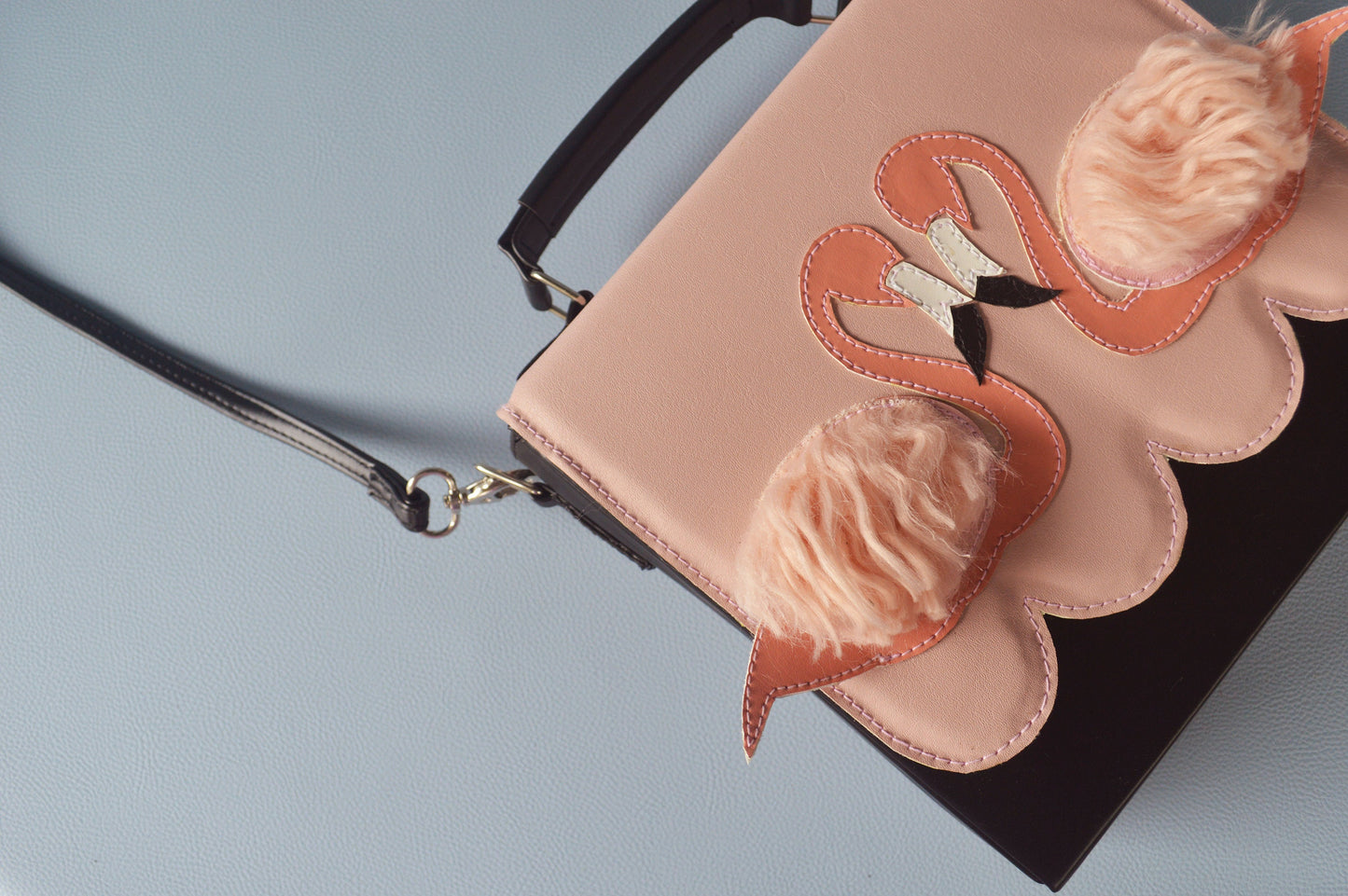 Flamingo handbag/crossbody bag