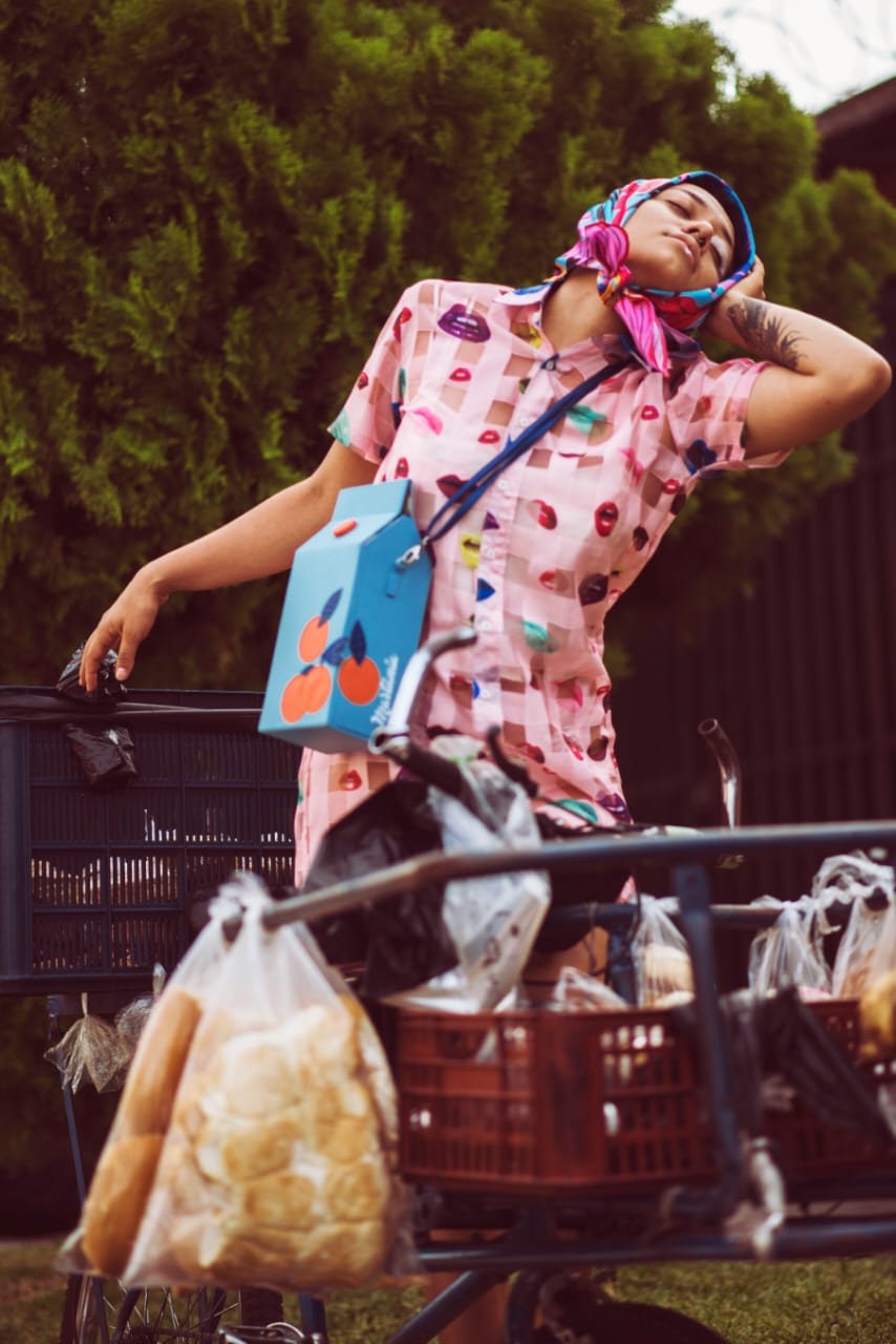 Orange Juice Carton Crossbody Bag