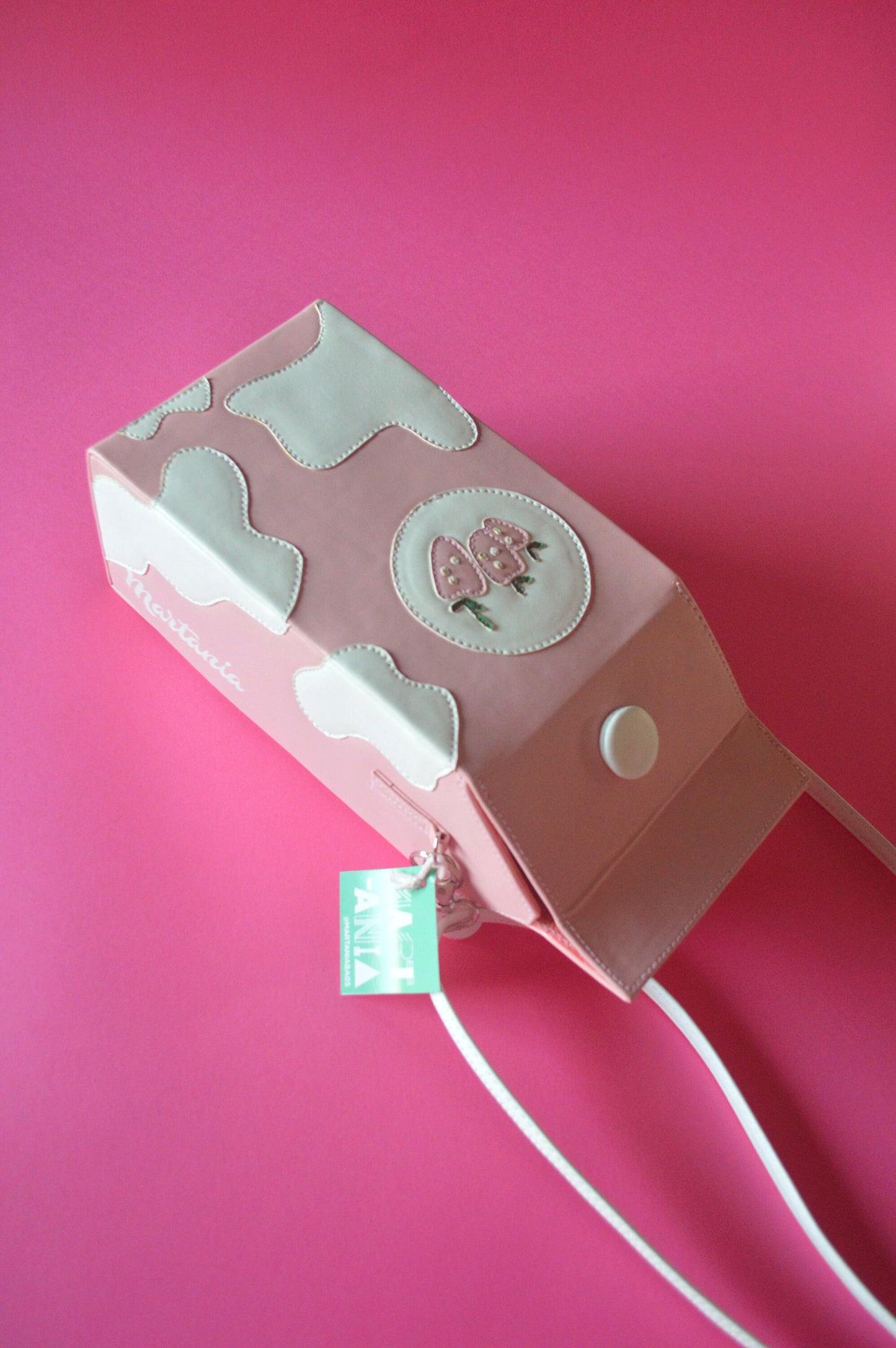 Strawberry Milk Carton Crossbody bag