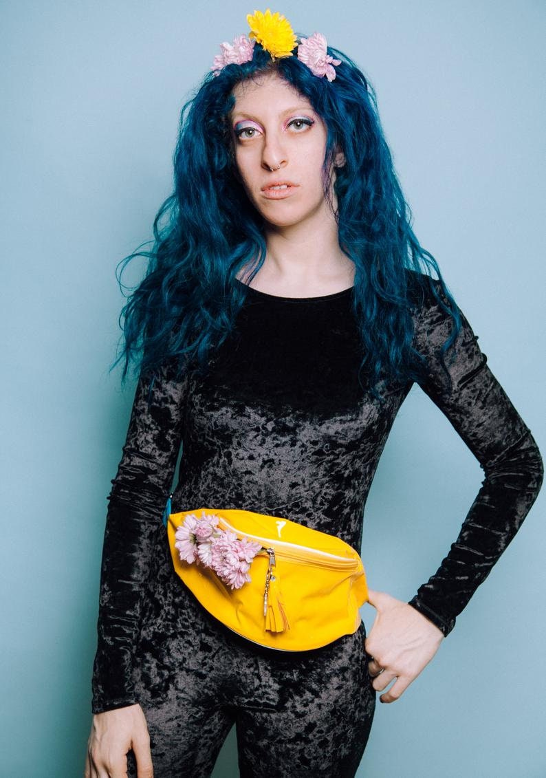 Set of two Colorful plastic bumbags