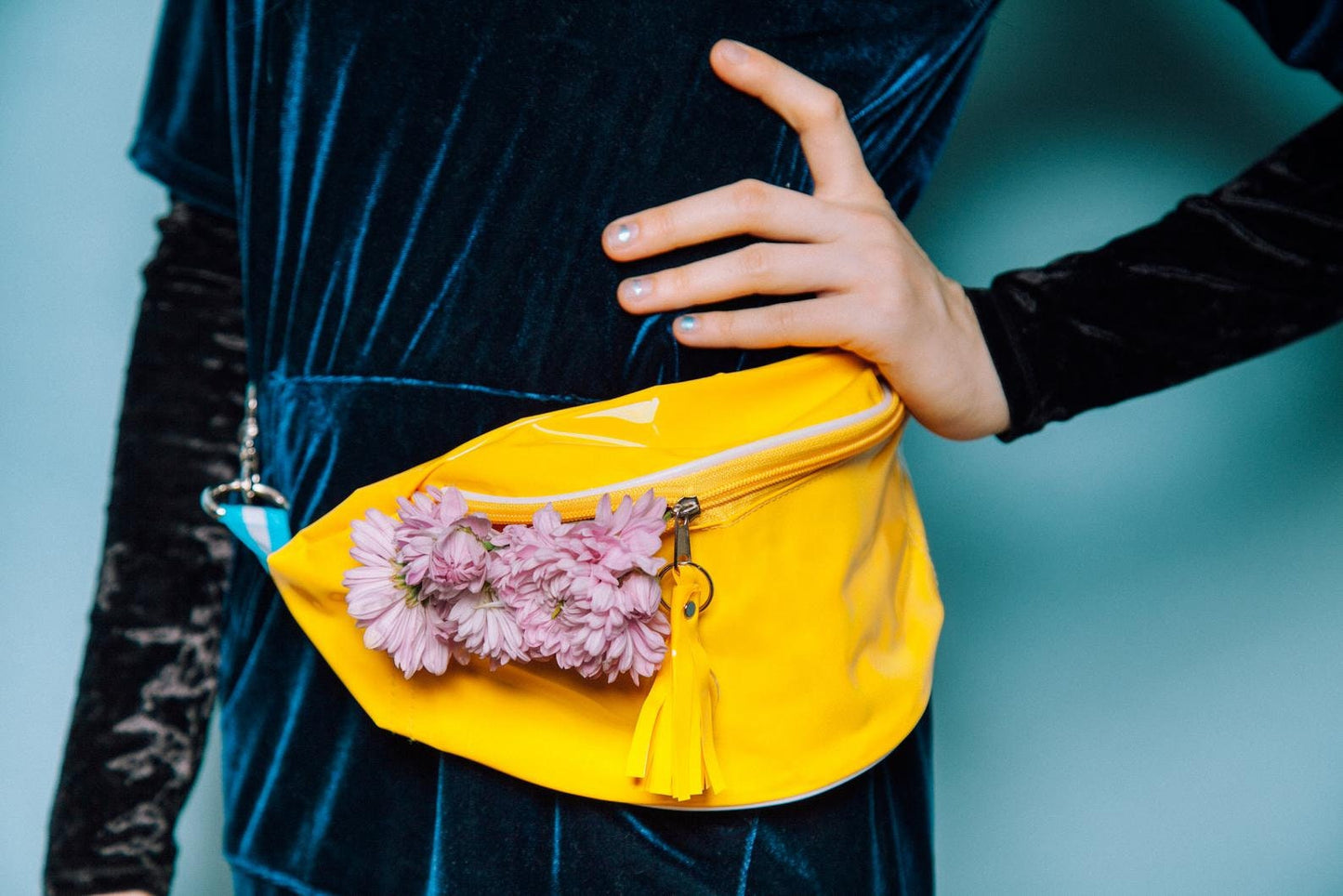 Set of two Colorful plastic bumbags