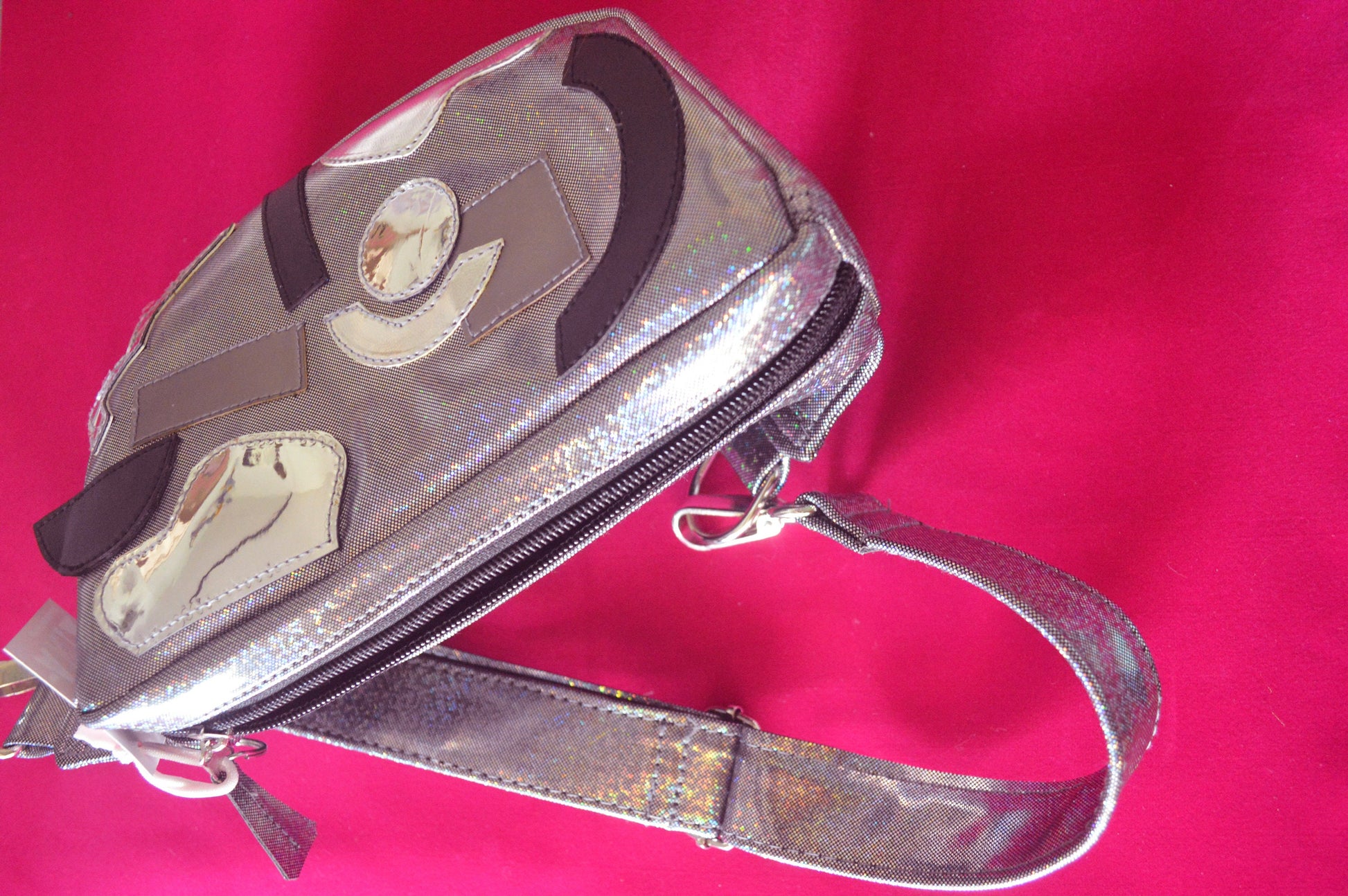 Shapes holographic fanny pack/ bumbag