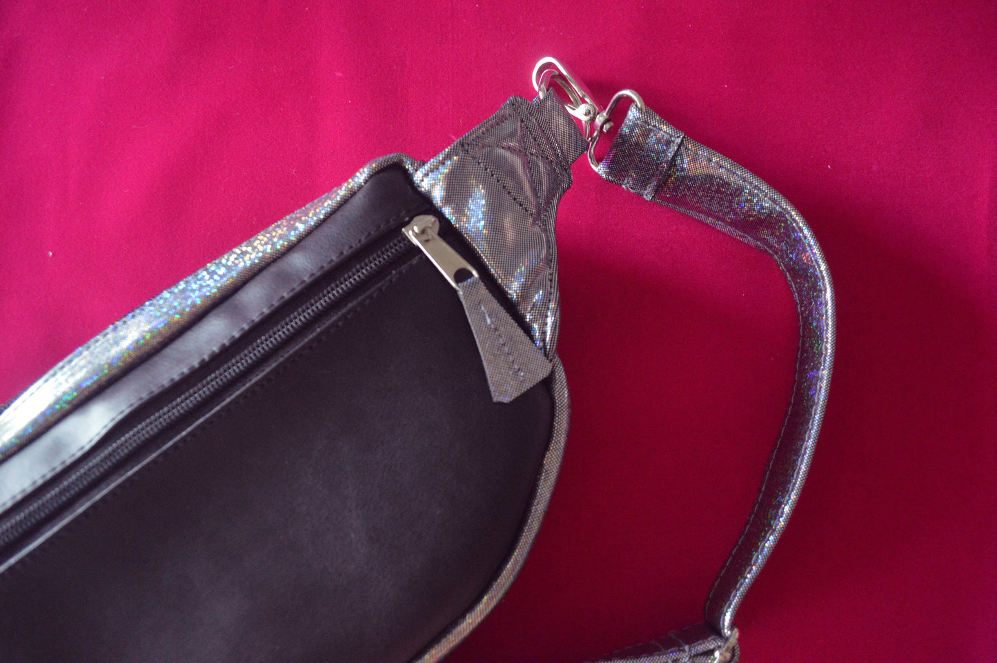 Shapes holographic fanny pack/ bumbag