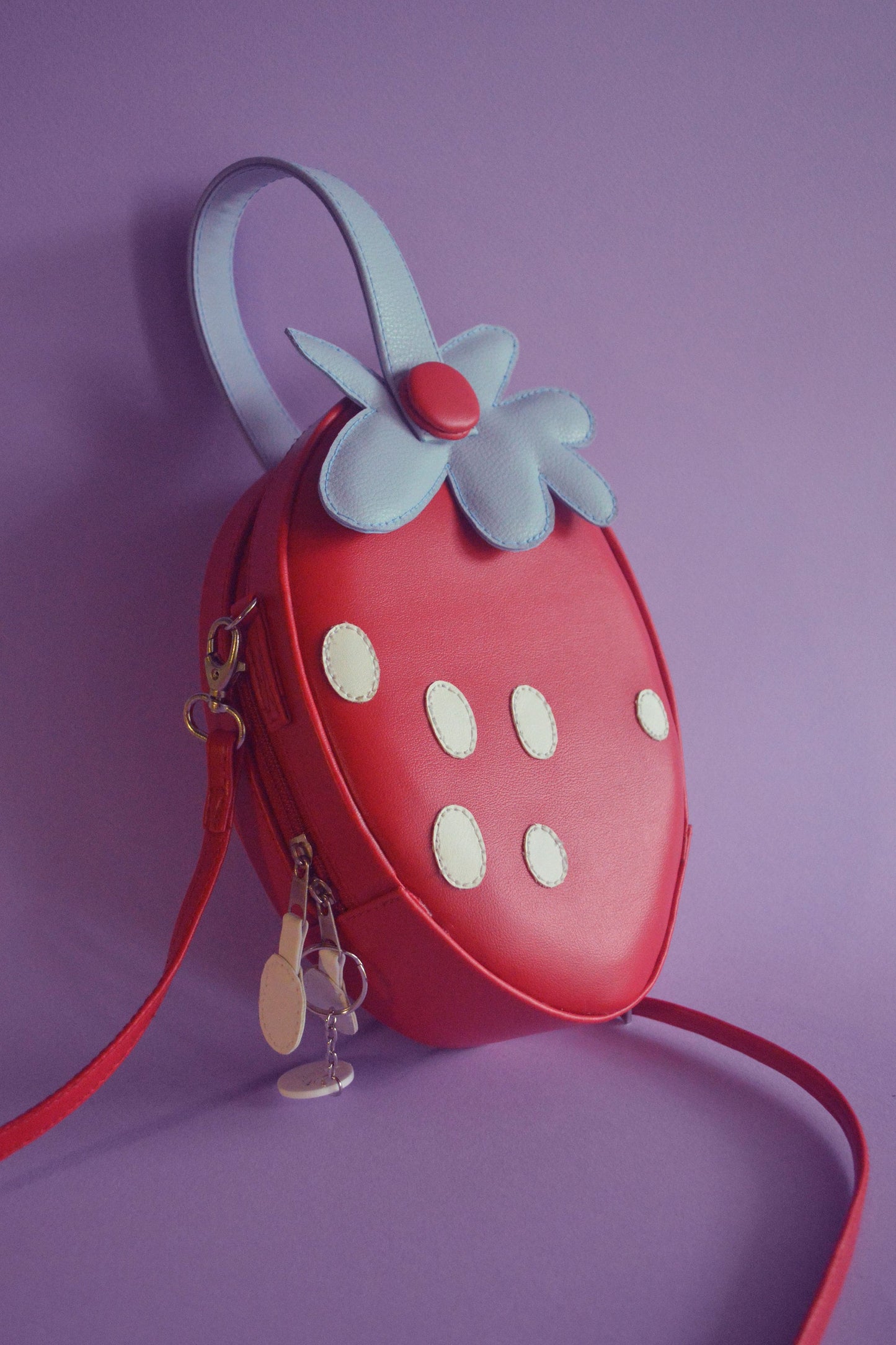 Fresa Flor- Stawberry Handtasche/ Crossbody normale Größe