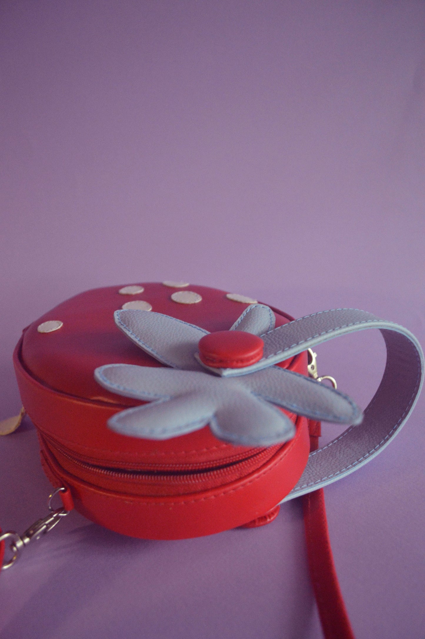 Fresa Flor- Stawberry Handtasche/ Crossbody normale Größe