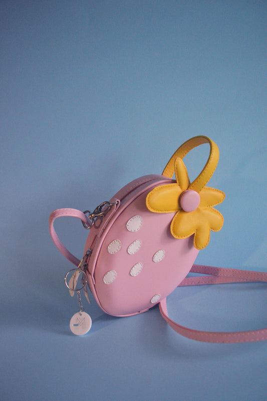 Fresa Flor mini- Stawberry handbag/crossbody MINI version