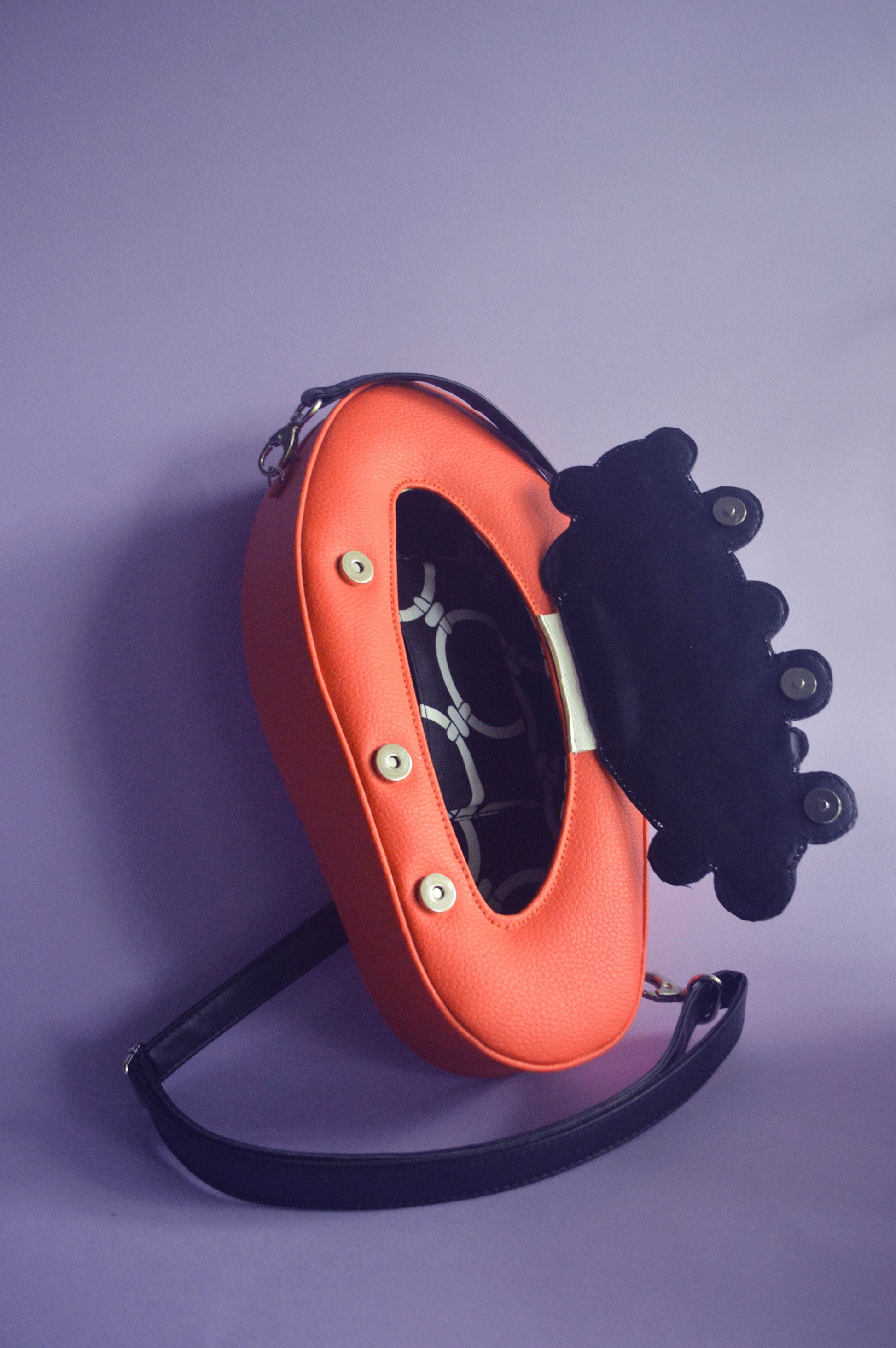 Pattern Papaya Crossbody Bag