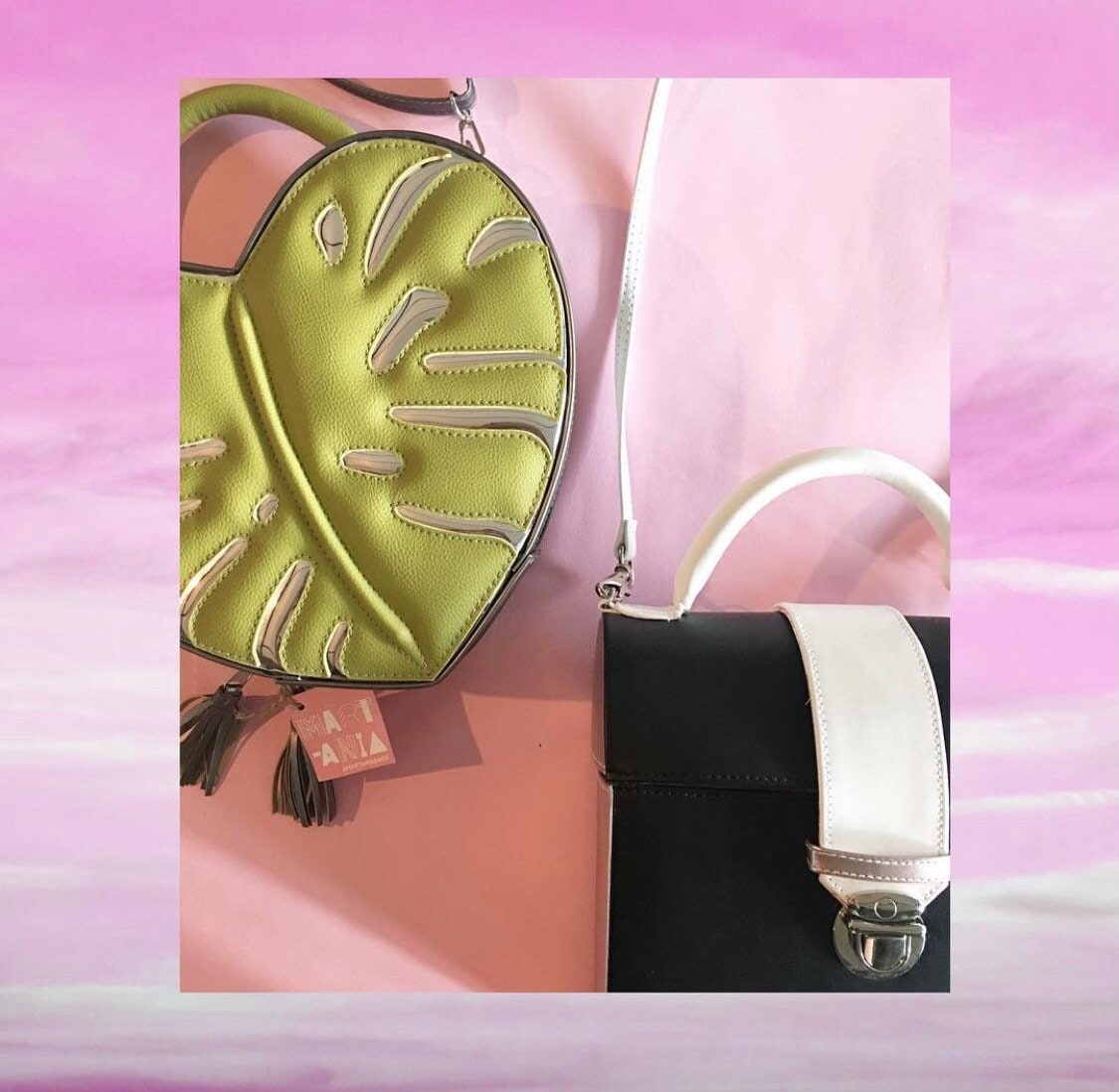 Monstera Handtasche/Umhängetasche