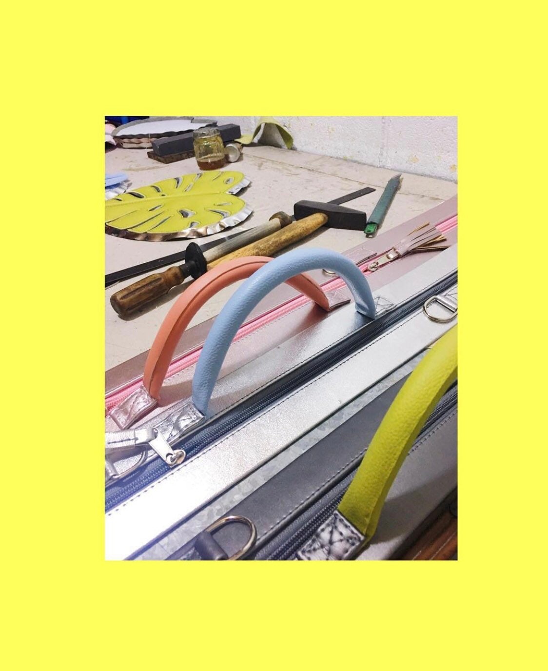 Monstera Handtasche/Umhängetasche