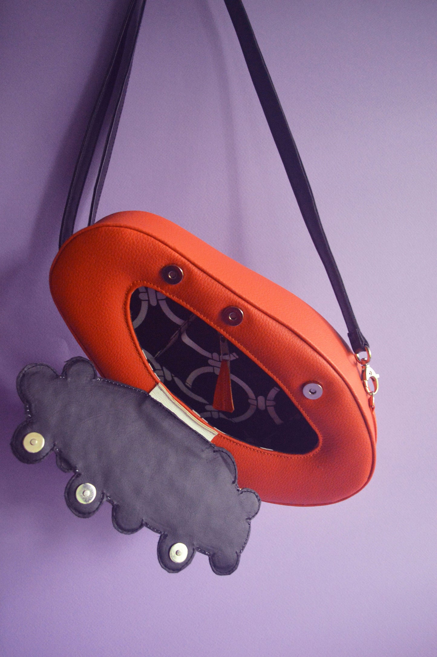 Pattern Papaya Crossbody Bag