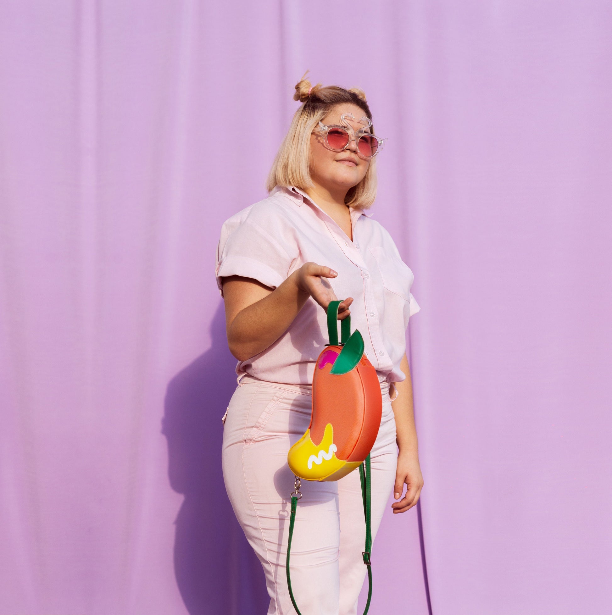 Memphis Mango Handbag Clutch or Crossbody