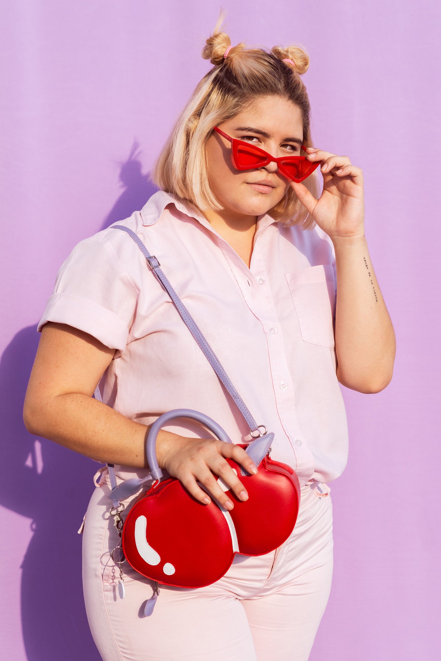 Circle Cereza- Cherry Crossbody Handbag