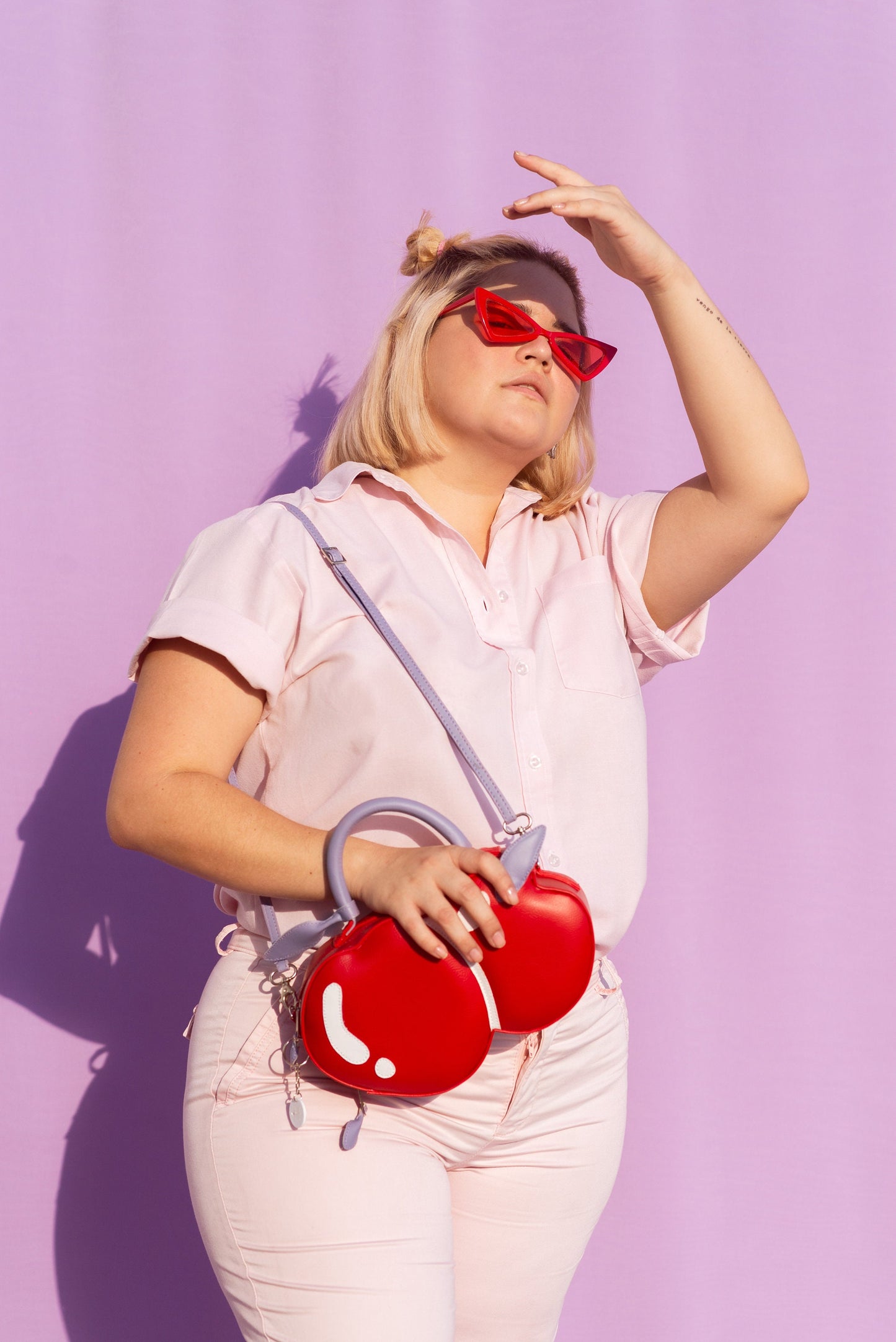 Circle Cereza- Cherry Crossbody Handbag